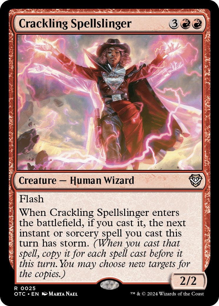 Image for Crackling Spellslinger (Commander: Outlaws of Thunder Junction) (25) - Magic: The Gathering