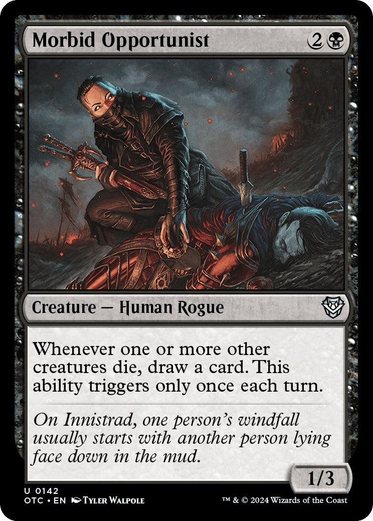 Image for Morbid Opportunist (Commander: Outlaws of Thunder Junction) (142) - Magic: The Gathering