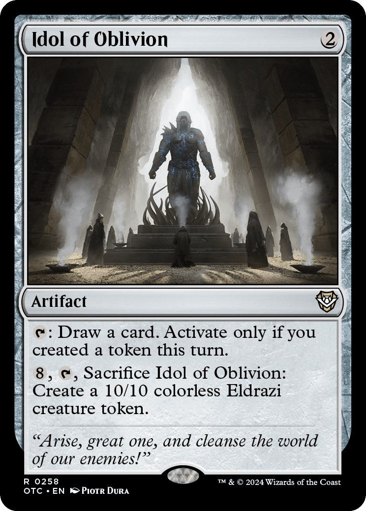 Image for Idol of Oblivion (Commander: Outlaws of Thunder Junction) (258) - Magic: The Gathering