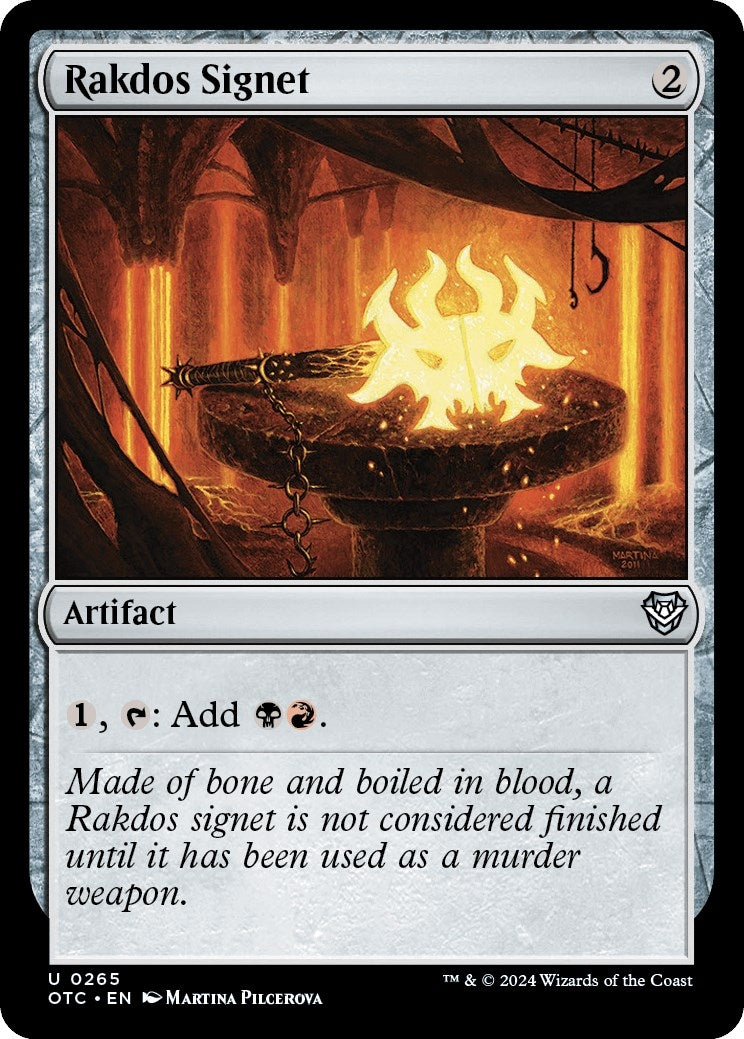Image for Rakdos Signet (Commander: Outlaws of Thunder Junction) (265) - Magic: The Gathering