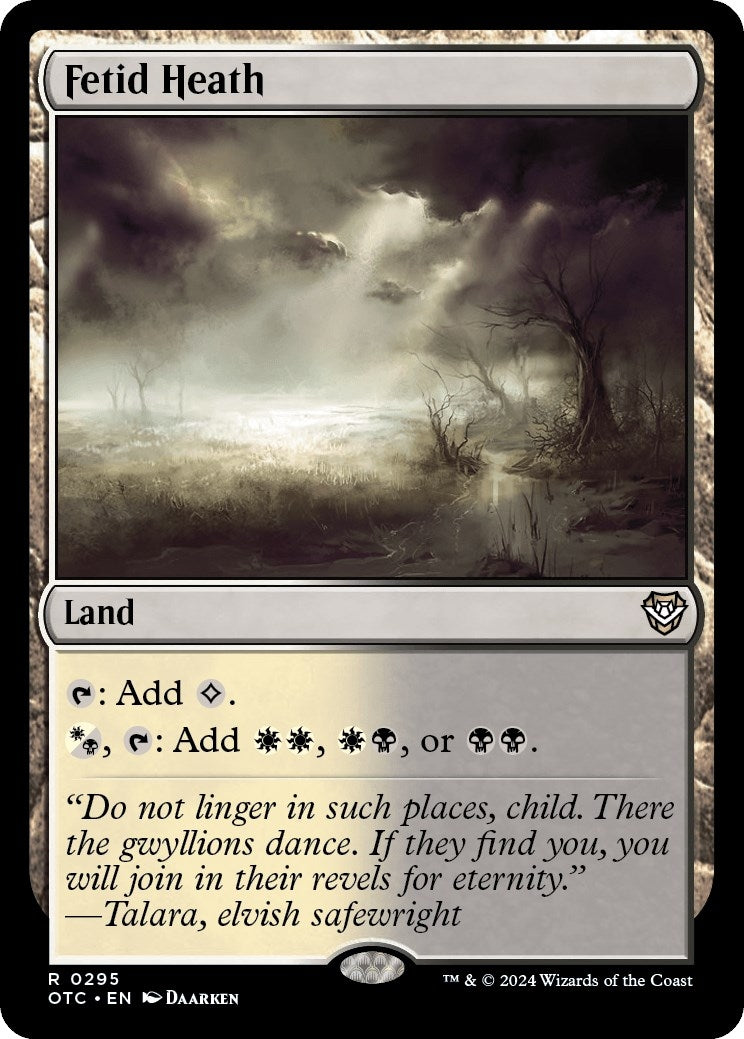 Image for Fetid Heath (Commander: Outlaws of Thunder Junction) (295) - Magic: The Gathering