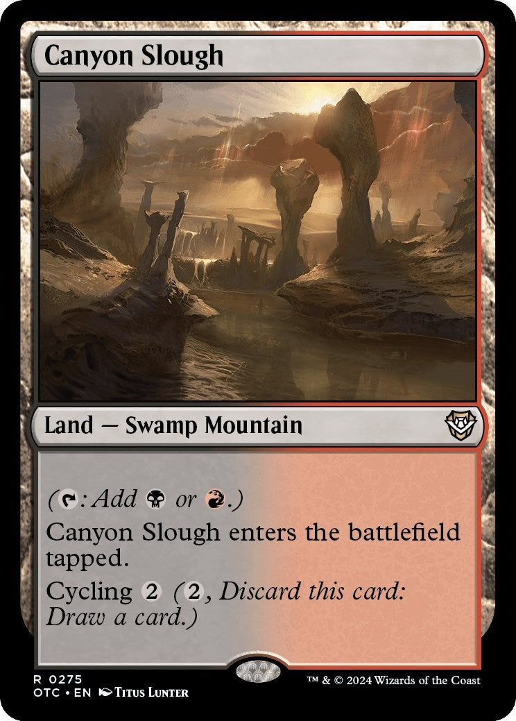 Image for Canyon Slough (Commander: Outlaws of Thunder Junction) (275) - Magic: The Gathering