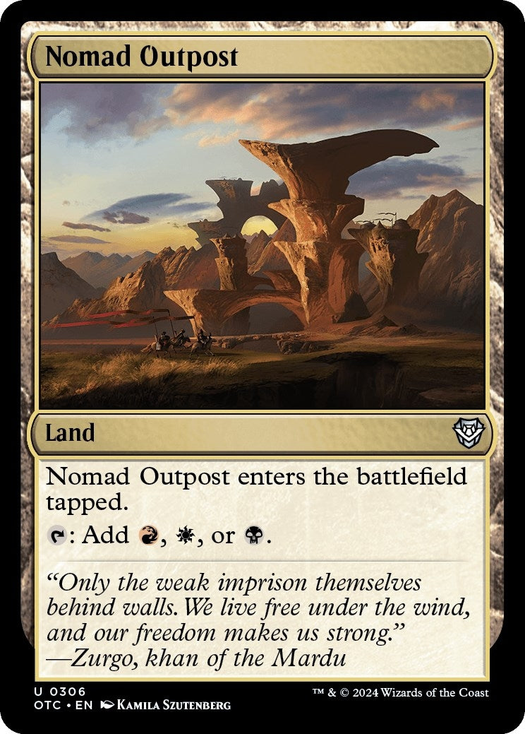 Image for Nomad Outpost (Commander: Outlaws of Thunder Junction) (306) - Magic: The Gathering