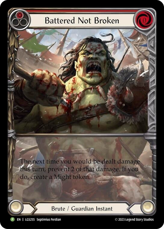 Image for Battered Not Broken - LGS255 (Flesh and Blood: Promo Cards) (LGS255) - Flesh and Blood TCG