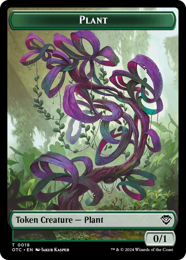 Image for Plant // Sand Warrior Double-Sided Token (Commander: Outlaws of Thunder Junction) (19 // 23) - Magic: The Gathering