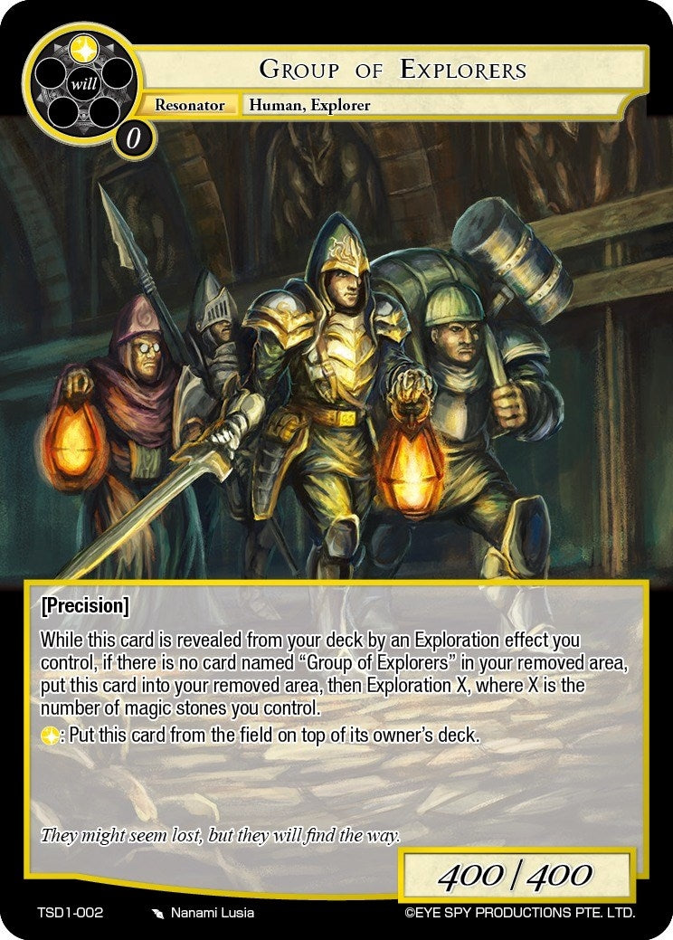 Image for Group of Explorers (Starter Deck: Lehen) (TSD1-002) - Force of Will