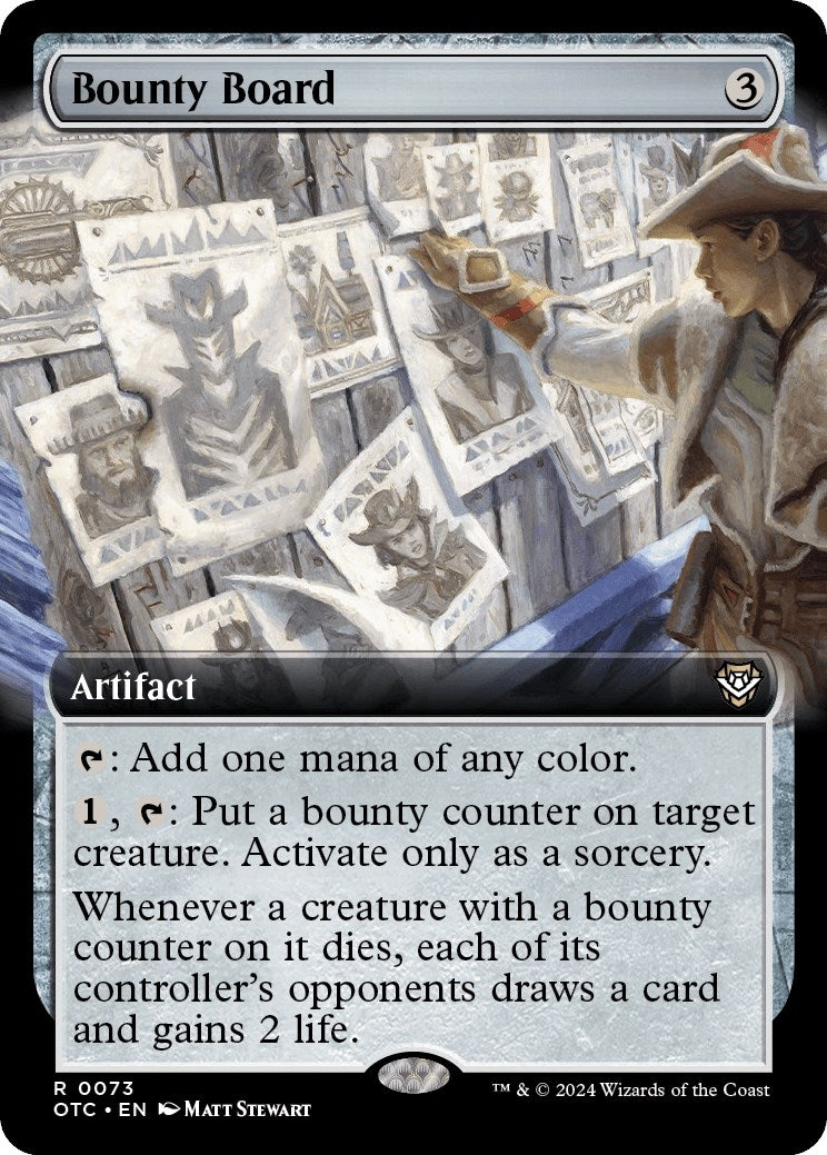 Image for Bounty Board (Extended Art) (Commander: Outlaws of Thunder Junction) (73) - Magic: The Gathering