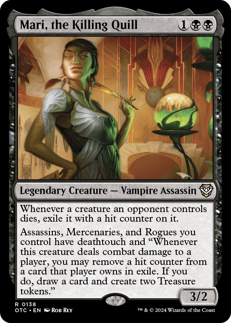 Image for Mari, the Killing Quill (Commander: Outlaws of Thunder Junction) (138) - Magic: The Gathering