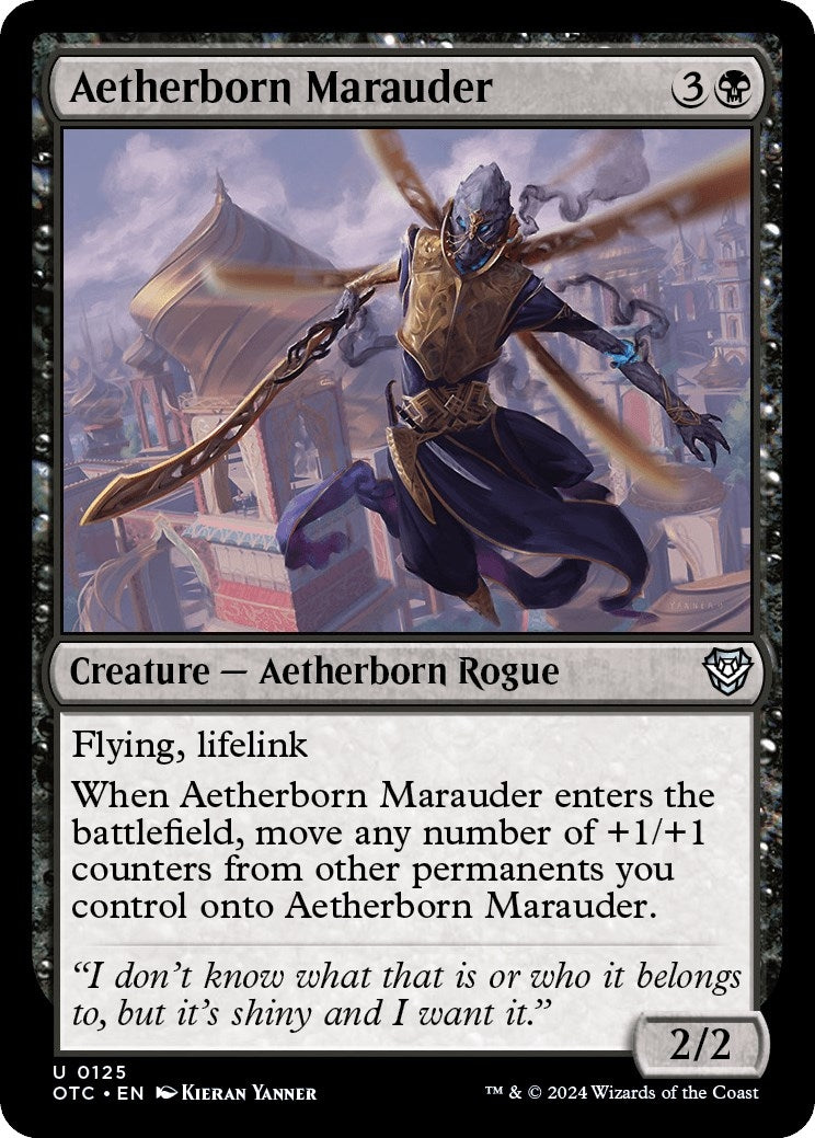 Image for Aetherborn Marauder (Commander: Outlaws of Thunder Junction) (125) - Magic: The Gathering
