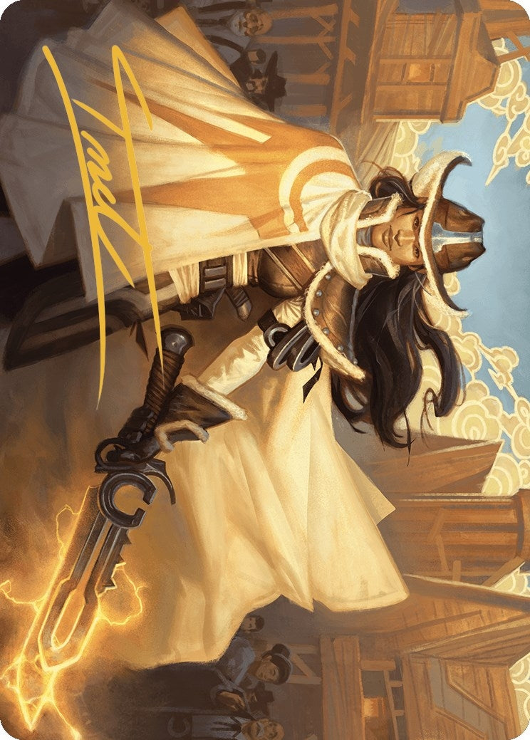 Image for Omenport Vigilante Art Card (Gold-Stamped Signature) (Art Series: Outlaws of Thunder Junction) (3) - Magic: The Gathering