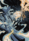 Image for Mana Drain Art Card (Gold-Stamped Signature) (Art Series: Outlaws of Thunder Junction) (39) - Magic: The Gathering