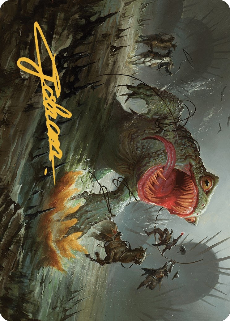 Image for The Gitrog, Ravenous Ride Art Card (Gold-Stamped Signature) (Art Series: Outlaws of Thunder Junction) (22) - Magic: The Gathering