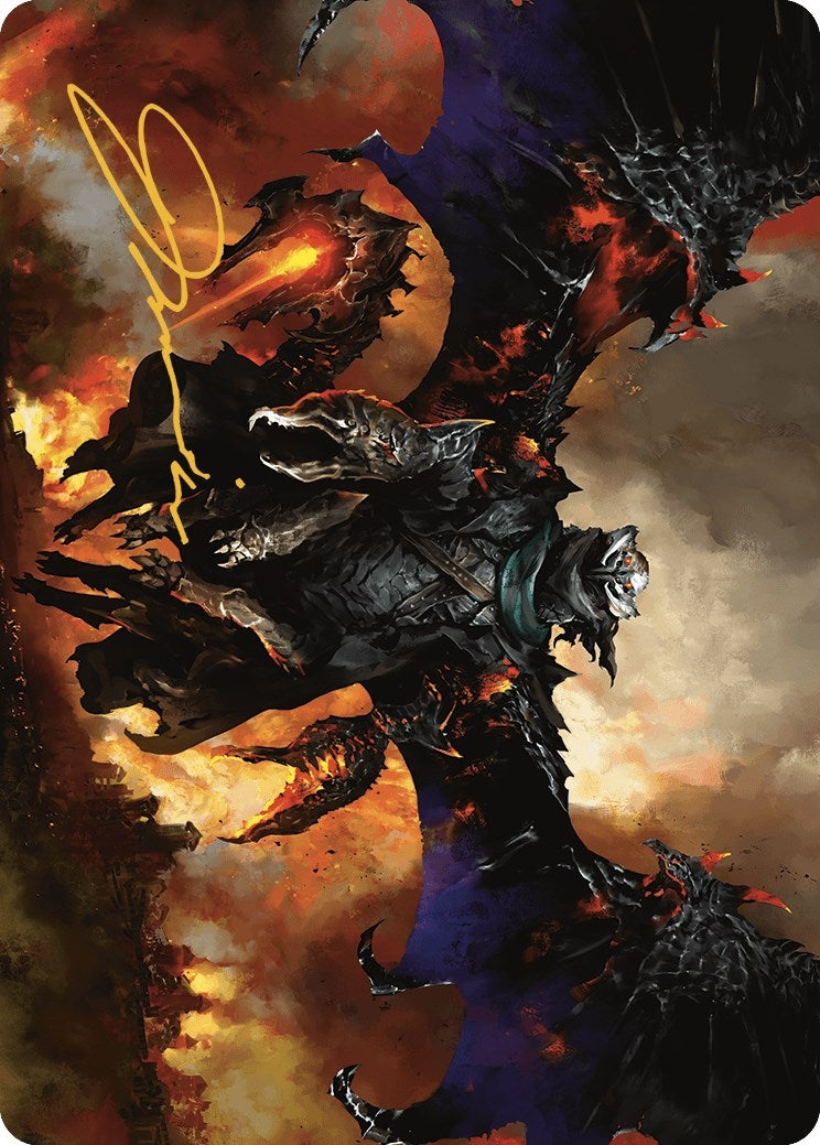 Image for Akul the Unrepentant Art Card (Gold-Stamped Signature) (Art Series: Outlaws of Thunder Junction) (16) - Magic: The Gathering