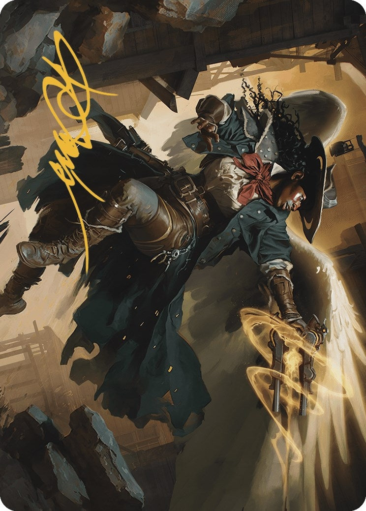 Image for Archangel of Tithes Art Card (Gold-Stamped Signature) (Art Series: Outlaws of Thunder Junction) (1) - Magic: The Gathering