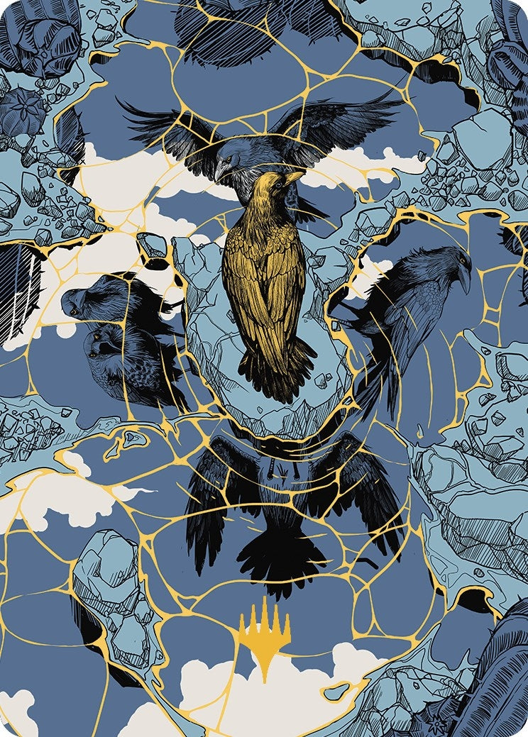 Image for Fractured Identity Art Card (Gold-Stamped Planeswalker Symbol) (Art Series: Outlaws of Thunder Junction) (46) - Magic: The Gathering