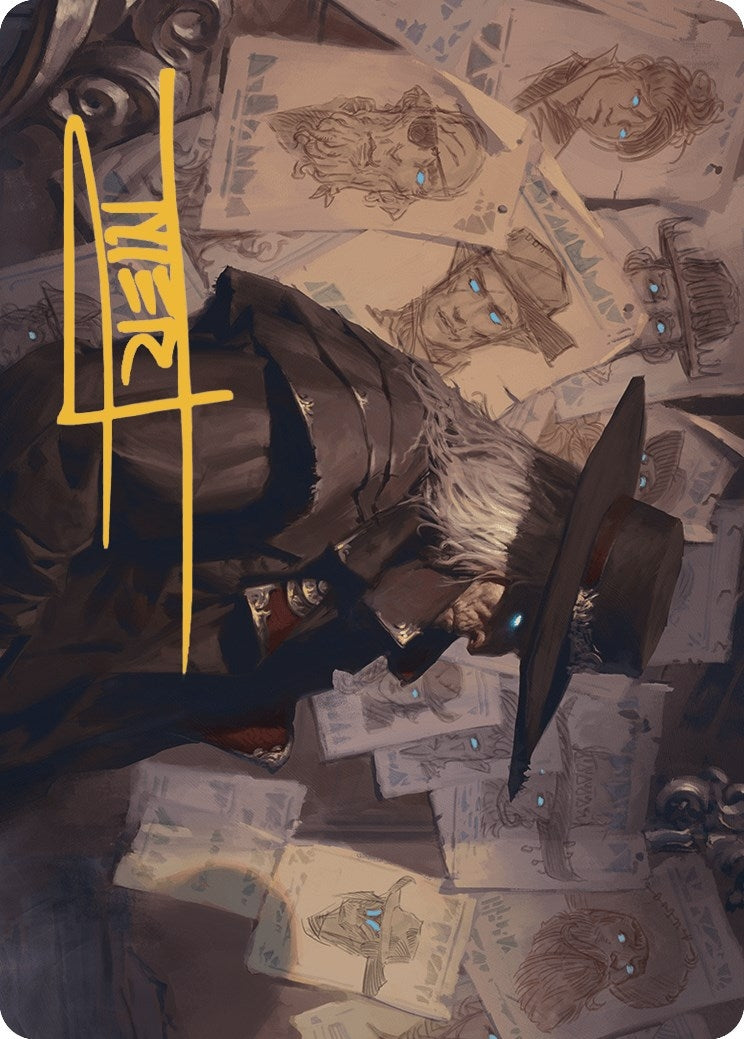 Image for Lazav, Familiar Stranger Art Card (Gold-Stamped Signature) (Art Series: Outlaws of Thunder Junction) (25) - Magic: The Gathering