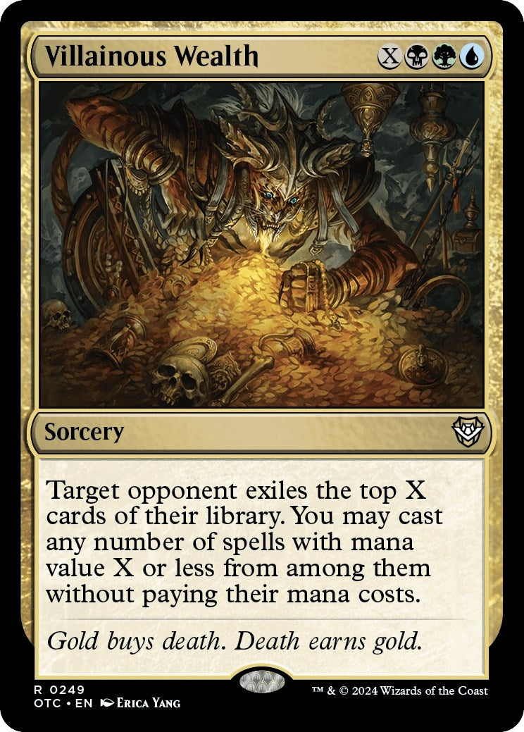 Image for Villainous Wealth (Commander: Outlaws of Thunder Junction) (249) - Magic: The Gathering