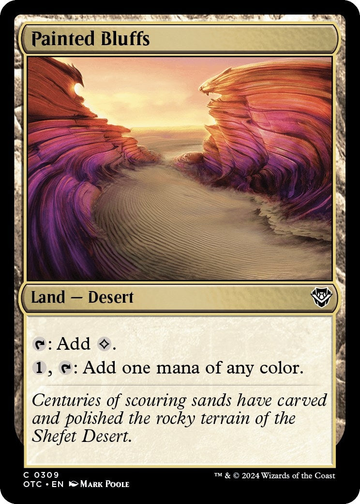 Image for Painted Bluffs (Commander: Outlaws of Thunder Junction) (309) - Magic: The Gathering