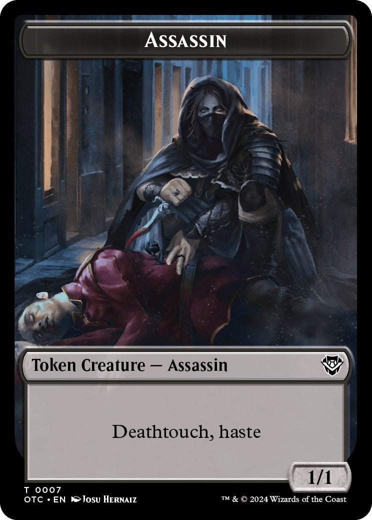 Image for Assassin // Food Double-Sided Token (Commander: Outlaws of Thunder Junction) (7 // 25) - Magic: The Gathering