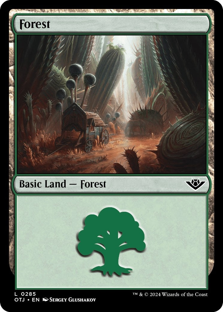 Image for Forest (0285) (Outlaws of Thunder Junction) (285) - Magic: The Gathering