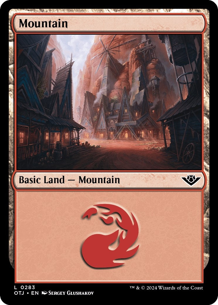 Image for Mountain (0283) (Outlaws of Thunder Junction) (283) - Magic: The Gathering