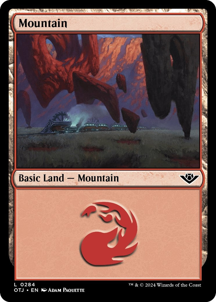 Image for Mountain (0284) (Outlaws of Thunder Junction) (284) - Magic: The Gathering
