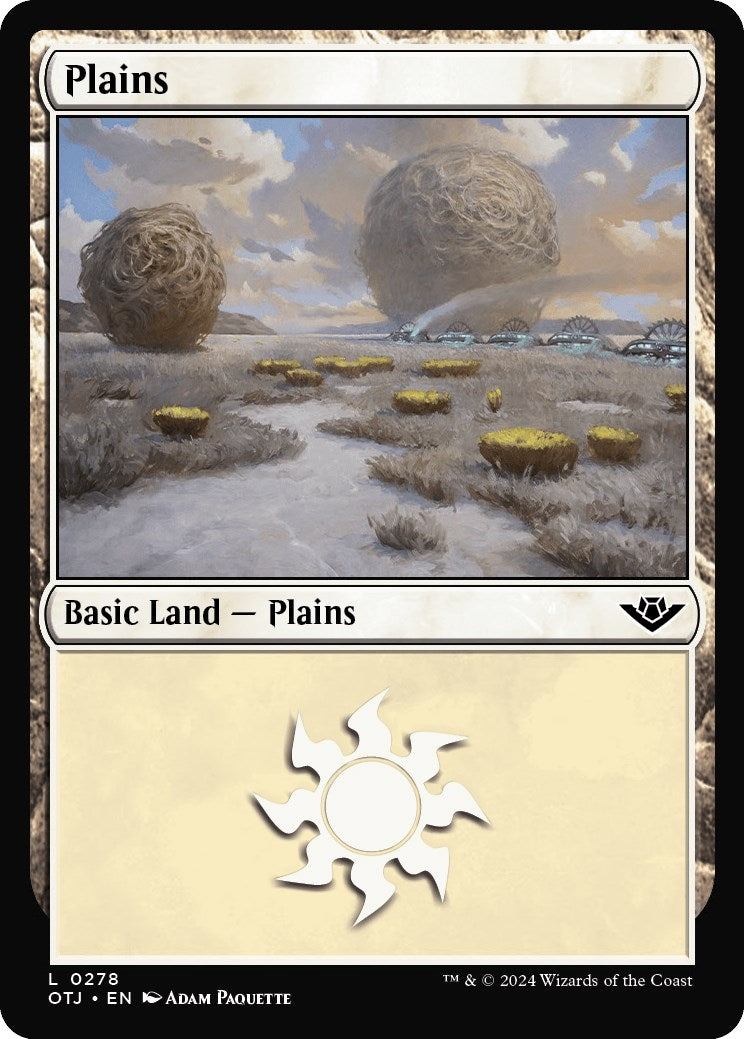 Image for Plains (0278) (Outlaws of Thunder Junction) (278) - Magic: The Gathering
