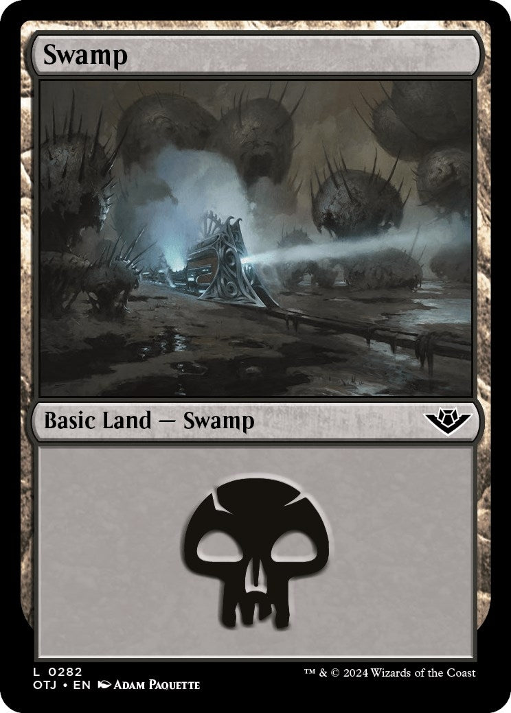 Image for Swamp (0282) (Outlaws of Thunder Junction) (282) - Magic: The Gathering