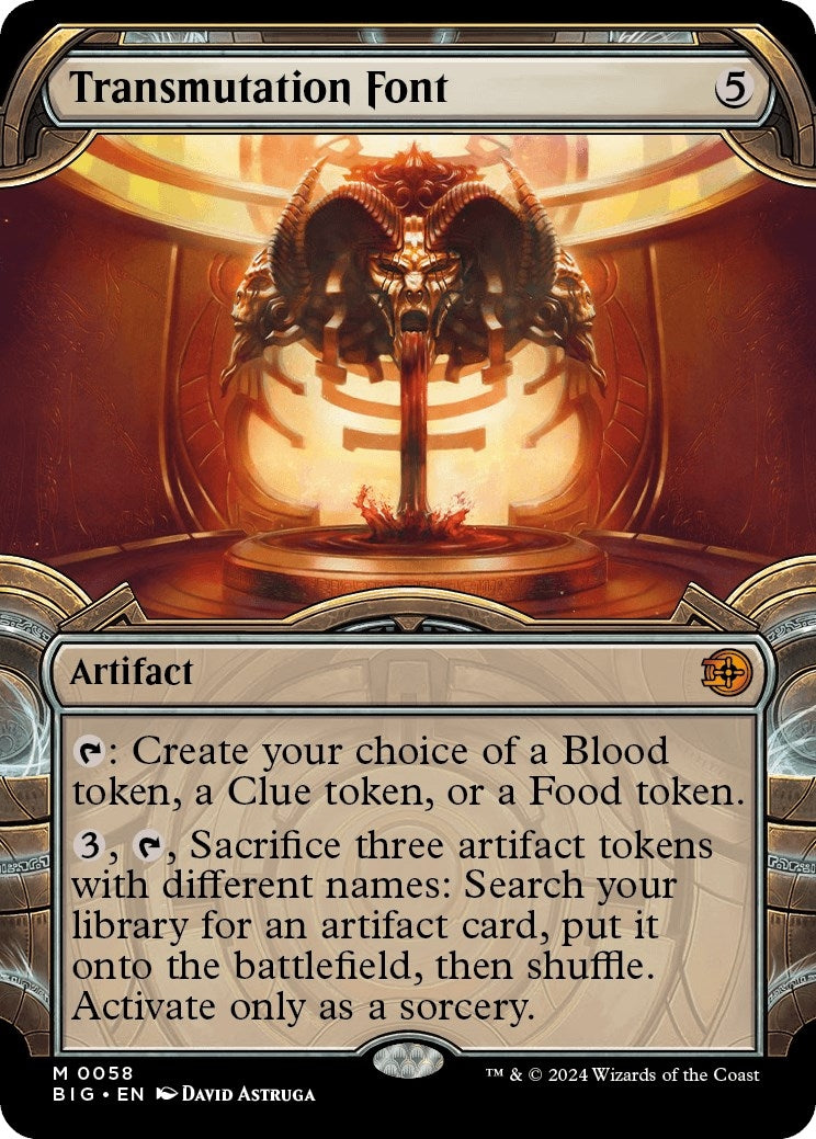Image for Transmutation Font (Showcase) (Outlaws of Thunder Junction: The Big Score) (58) - Magic: The Gathering