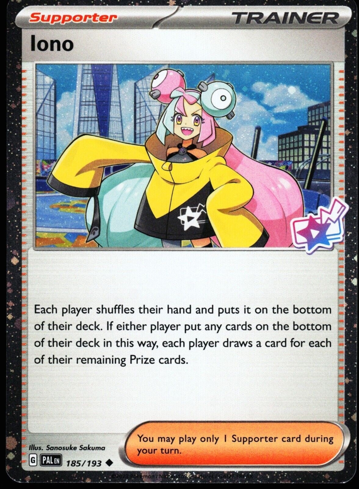 Image for Iono - 185/193 (Cosmo Foil) (Miscellaneous Cards & Products) (185/193) - Pokemon