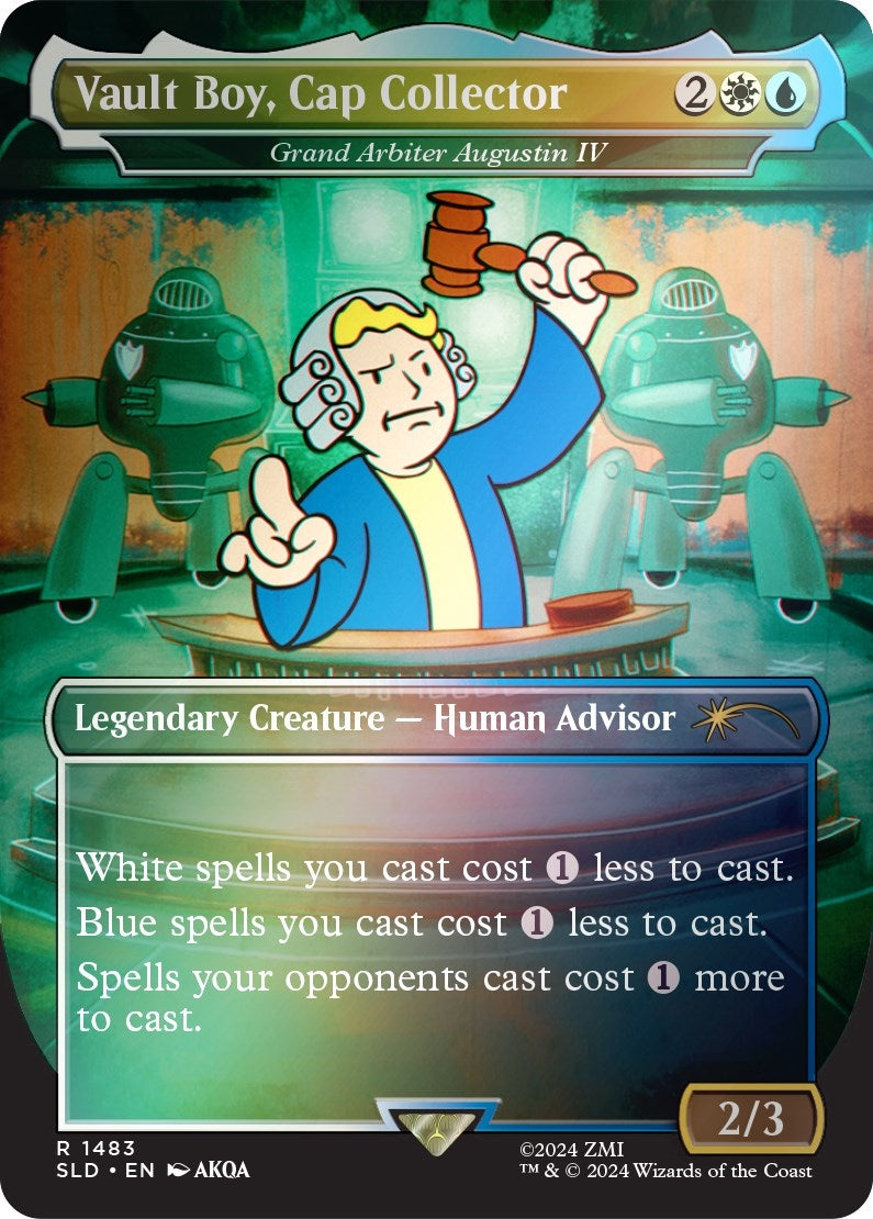 Image for Vault Boy, Cap Collector - Grand Arbiter Augustin IV (Rainbow Foil) (Secret Lair Drop Series) (1483) - Magic: The Gathering