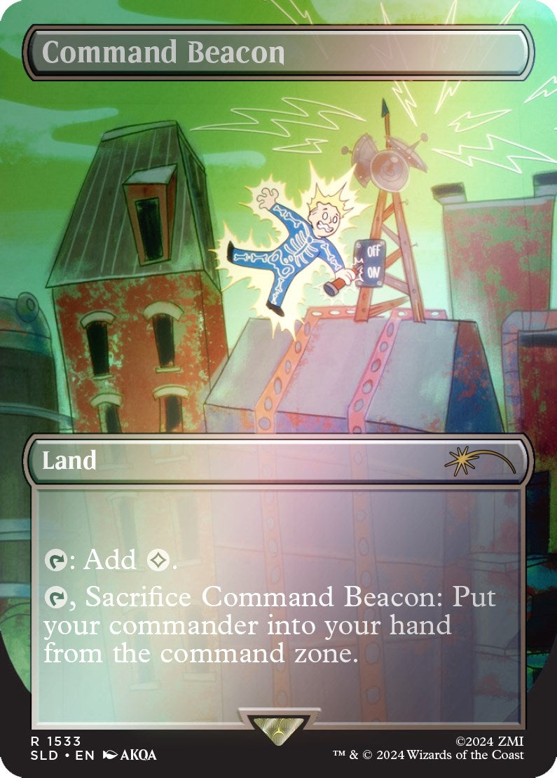 Image for Command Beacon (Rainbow Foil) (Secret Lair Drop Series) (1533) - Magic: The Gathering