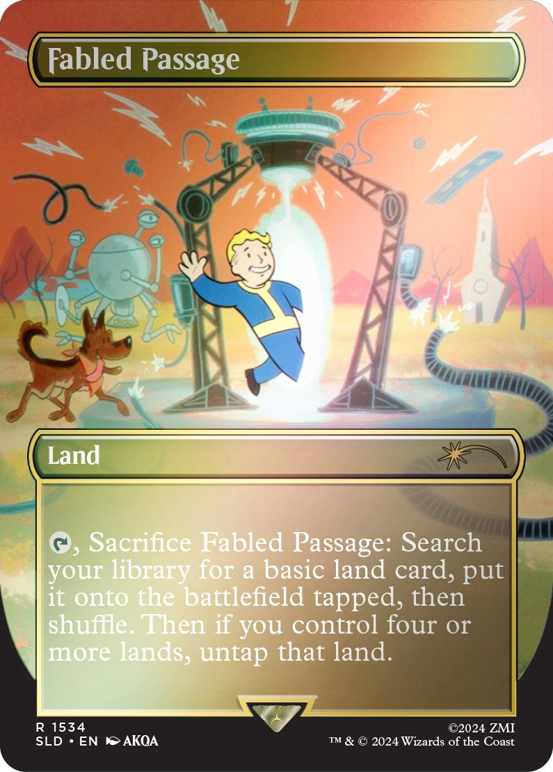 Image for Fabled Passage (1534) (Rainbow Foil) (Secret Lair Drop Series) (1534) - Magic: The Gathering