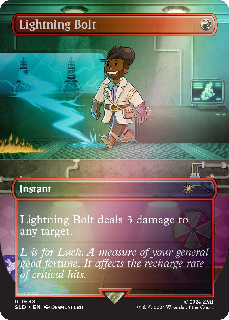 Image for Lightning Bolt (1638) (Rainbow Foil) (Secret Lair Drop Series) (1638) - Magic: The Gathering