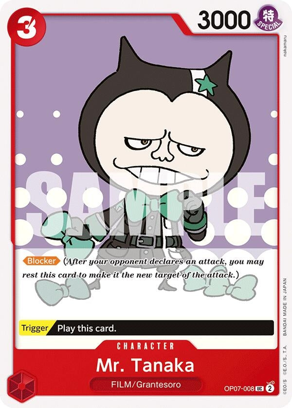 Image for Mr. Tanaka (500 Years in the Future) (OP07-008) - One Piece Card Game
