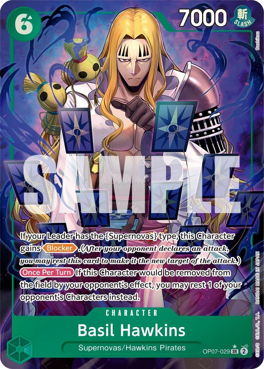 Image for Basil Hawkins (Parallel) (500 Years in the Future) (OP07-029) - One Piece Card Game