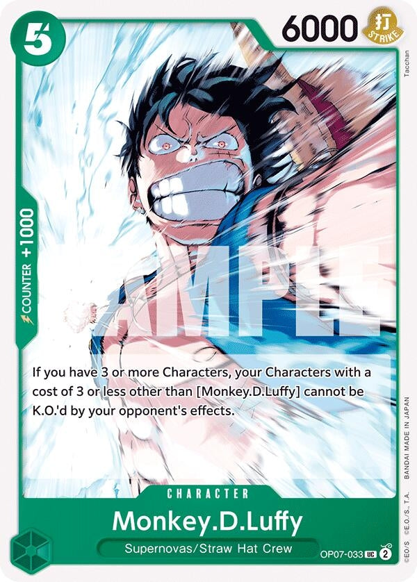 Image for Monkey.D.Luffy (033) (500 Years in the Future) (OP07-033) - One Piece Card Game
