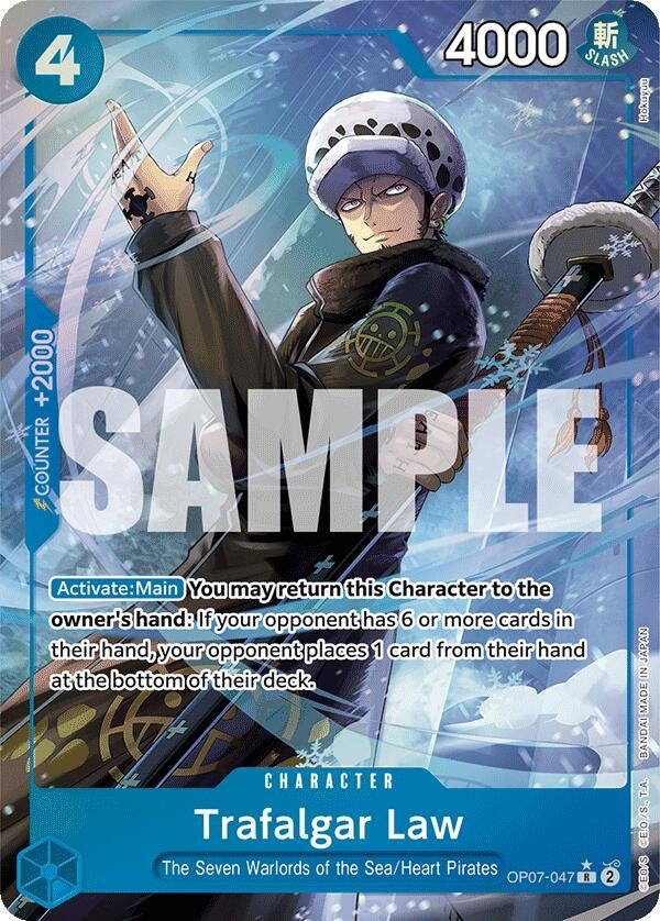Image for Trafalgar Law (047) (Parallel) (500 Years in the Future) (OP07-047) - One Piece Card Game