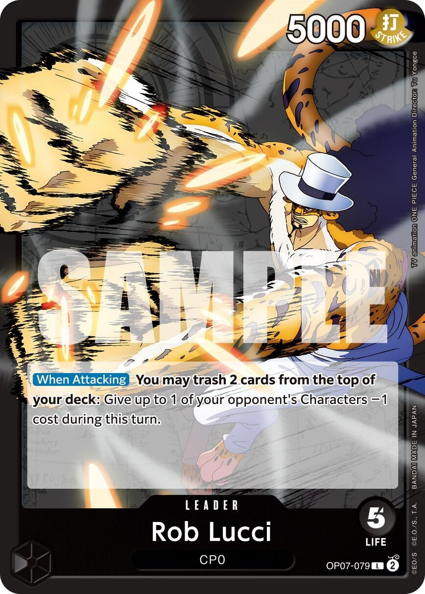 Image for Rob Lucci (079) (500 Years in the Future) (OP07-079) - One Piece Card Game