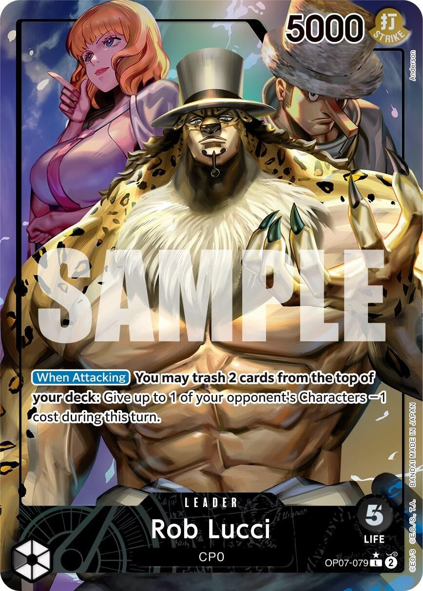 Image for Rob Lucci (079) (Parallel) (500 Years in the Future) (OP07-079) - One Piece Card Game