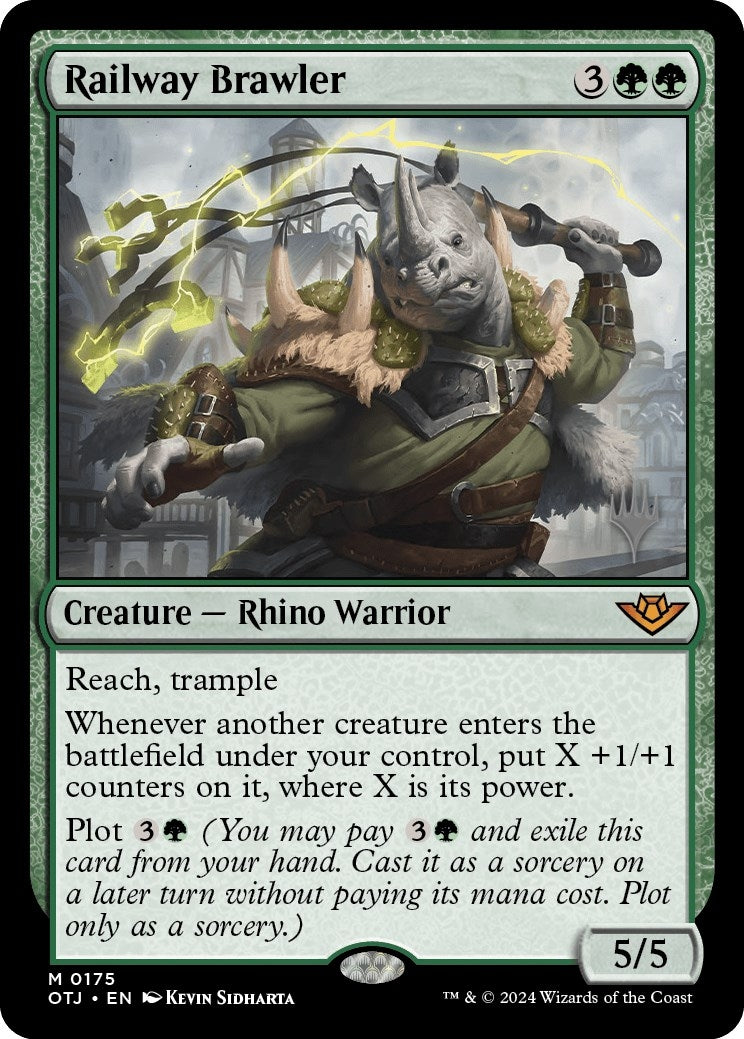 Image for Railway Brawler (Promo Pack: Outlaws of Thunder Junction) (175) - Magic: The Gathering