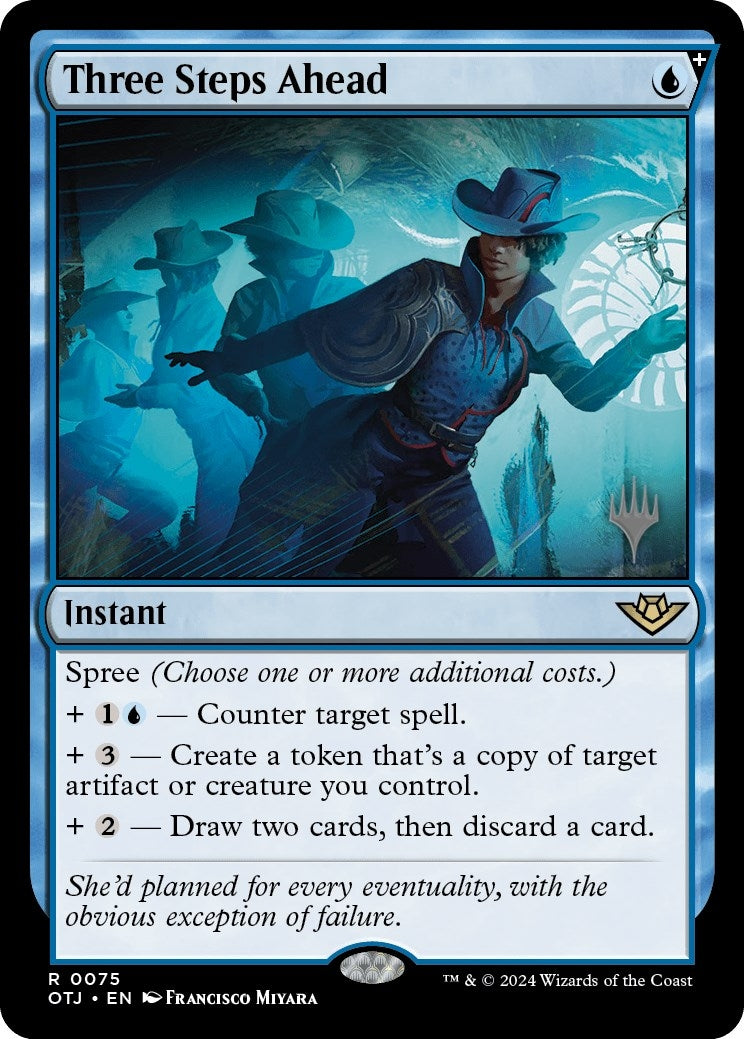 Image for Three Steps Ahead (Promo Pack: Outlaws of Thunder Junction) (75) - Magic: The Gathering