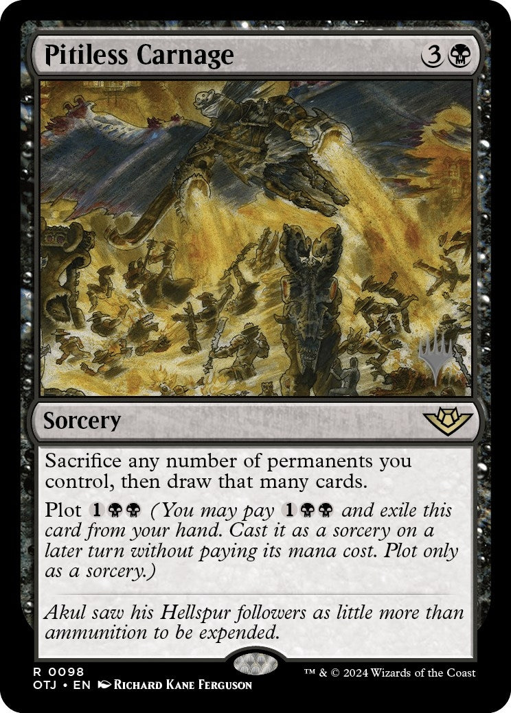 Image for Pitiless Carnage (Promo Pack: Outlaws of Thunder Junction) (98) - Magic: The Gathering