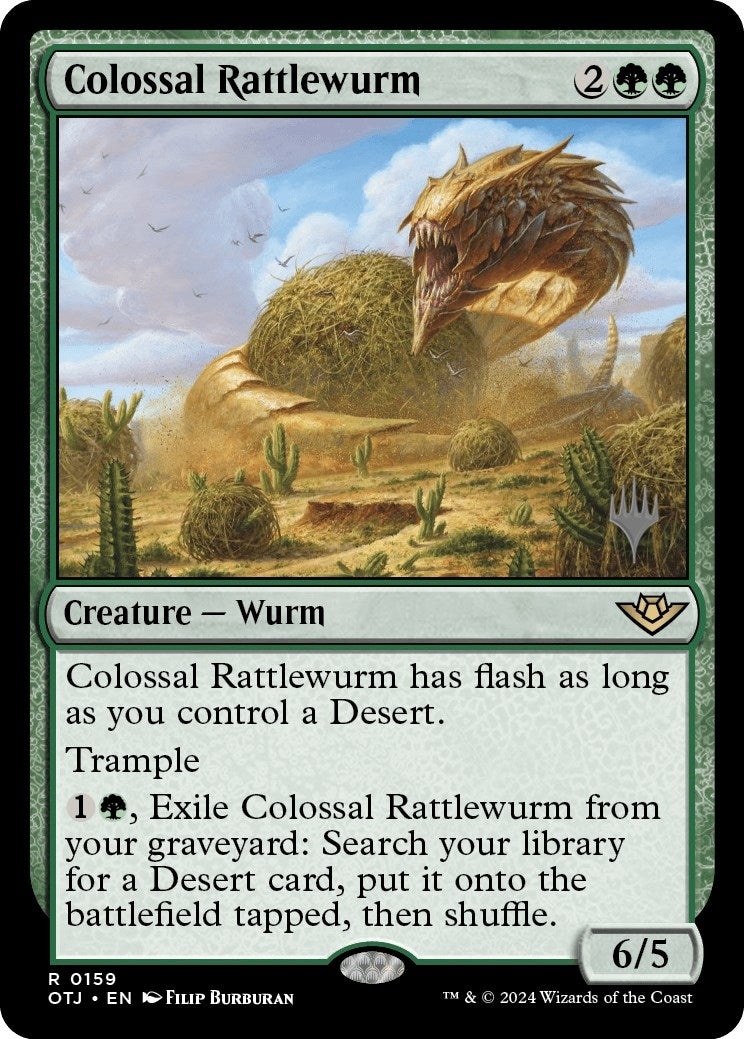 Image for Colossal Rattlewurm (Promo Pack: Outlaws of Thunder Junction) (159) - Magic: The Gathering