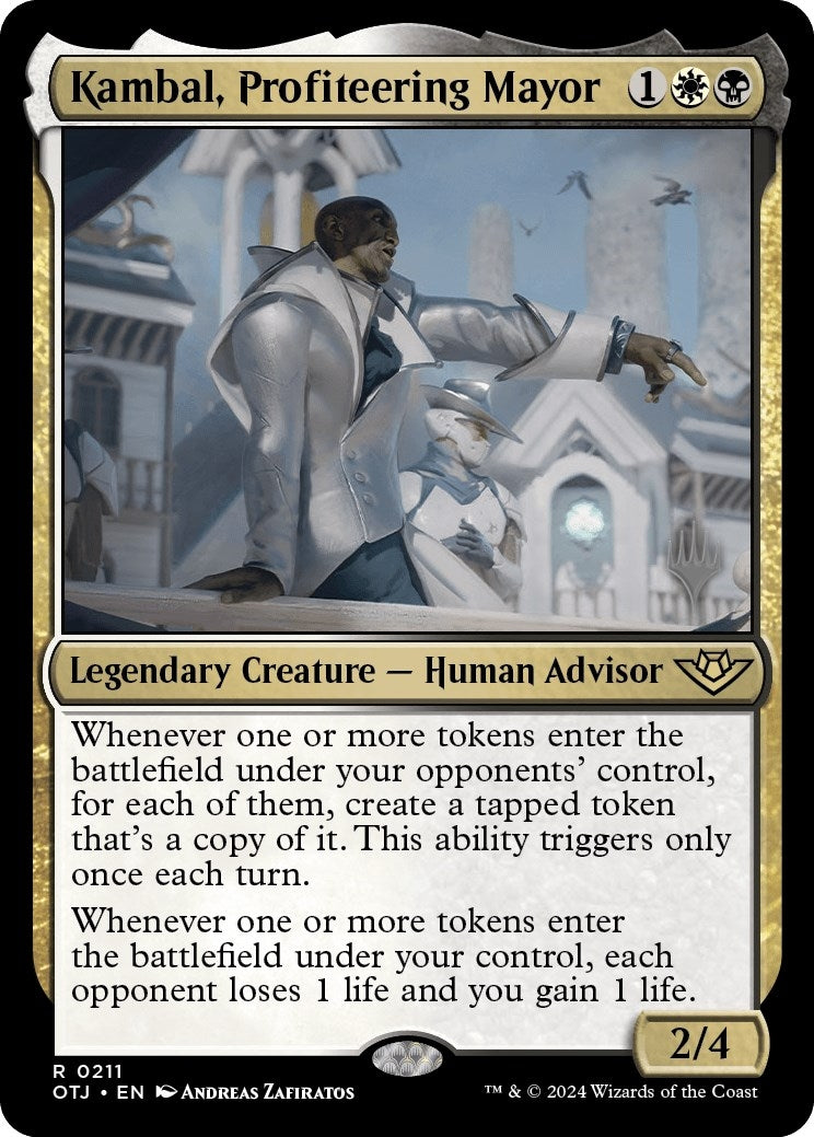 Image for Kambal, Profiteering Mayor (Promo Pack: Outlaws of Thunder Junction) (211) - Magic: The Gathering