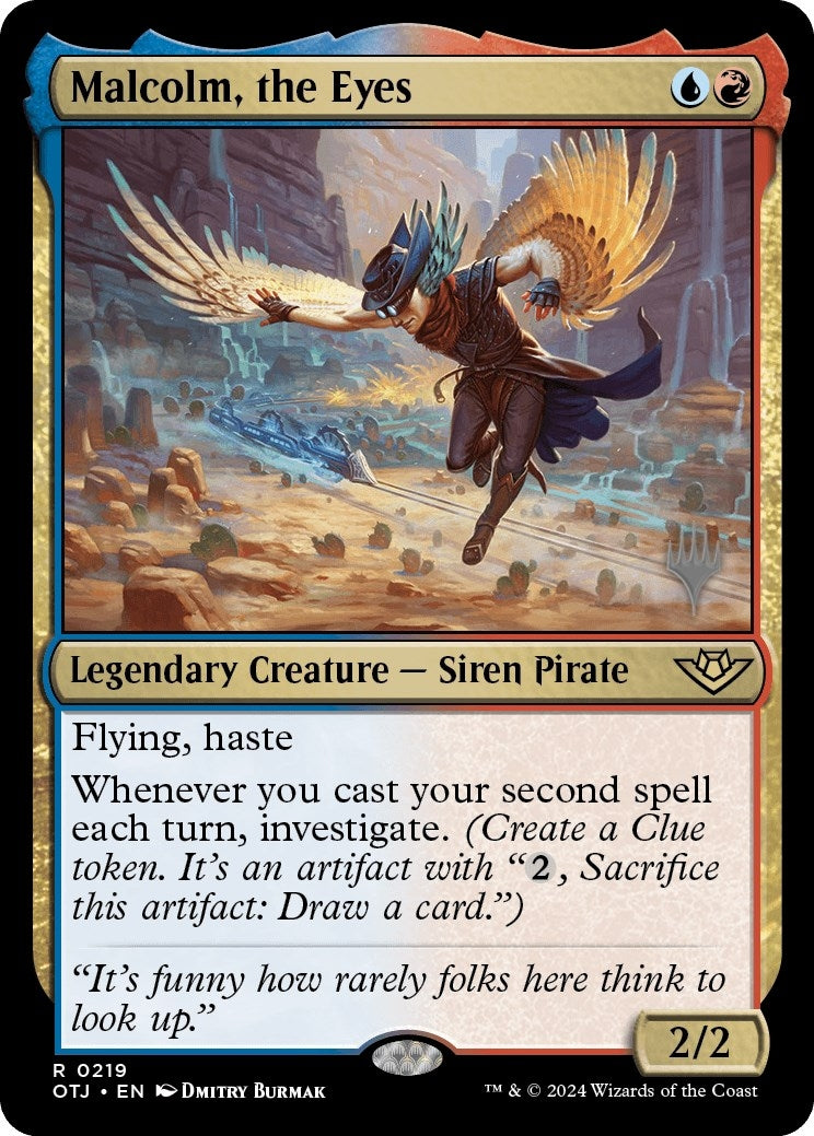 Image for Malcolm, the Eyes (Promo Pack: Outlaws of Thunder Junction) (219) - Magic: The Gathering
