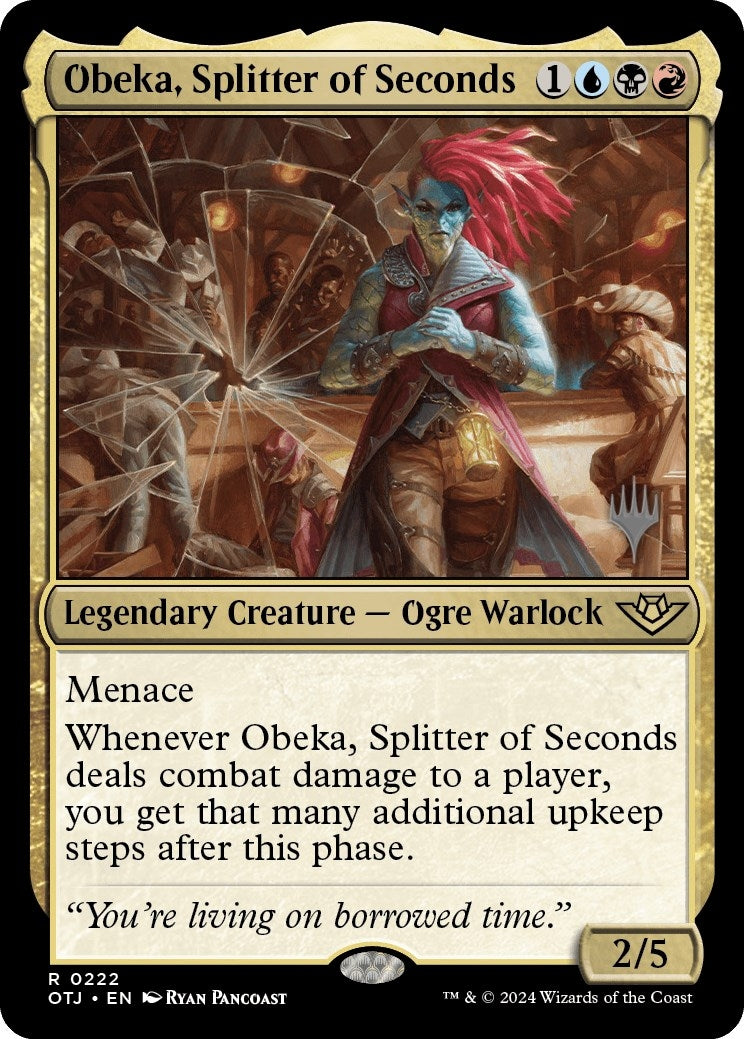Image for Obeka, Splitter of Seconds (Promo Pack: Outlaws of Thunder Junction) (222) - Magic: The Gathering