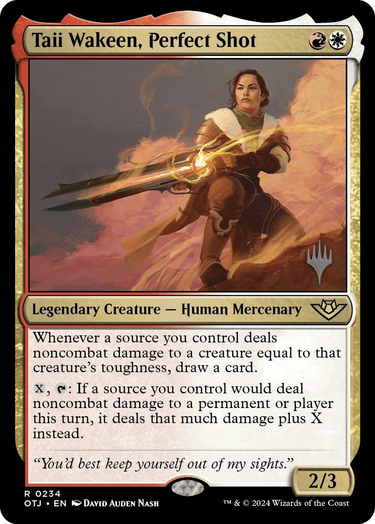 Image for Taii Wakeen, Perfect Shot (Promo Pack: Outlaws of Thunder Junction) (234) - Magic: The Gathering