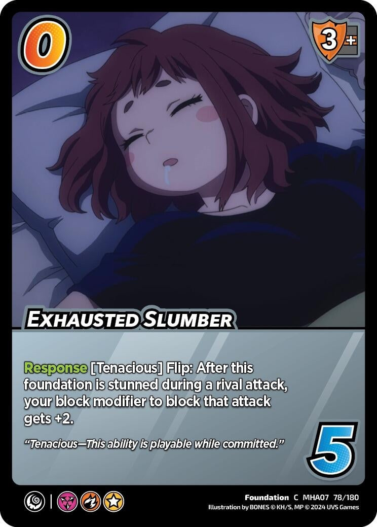 Image for Exhausted Slumber (UniVersus: My Hero Academia: Girl Power) (78/180) - UniVersus