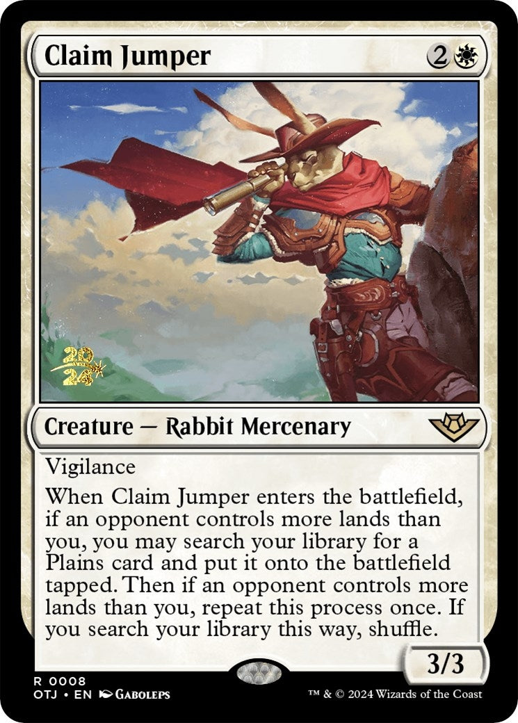 Image for Claim Jumper (Prerelease Cards) (8) - Magic: The Gathering